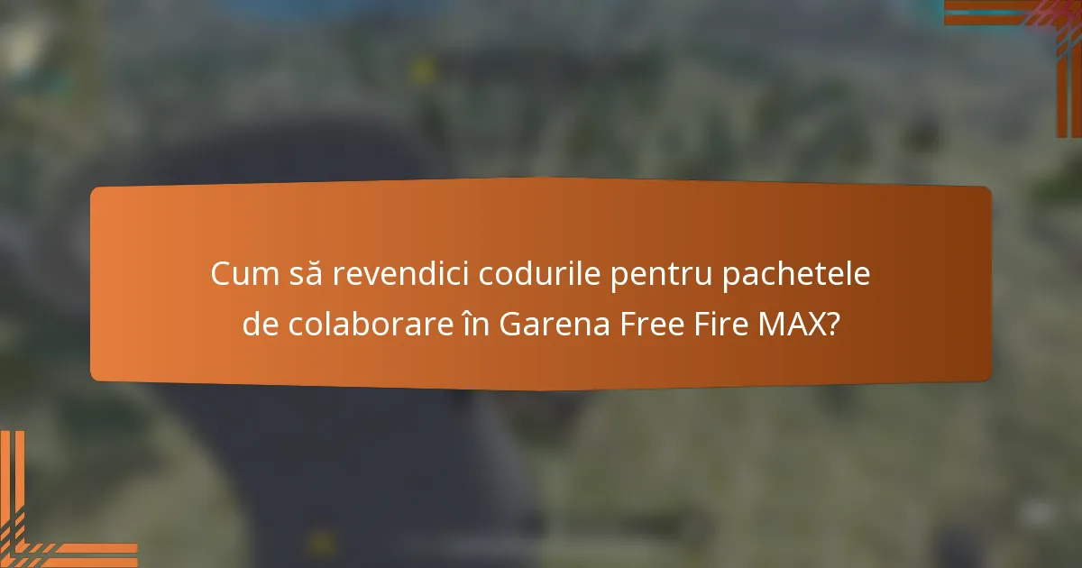 Cum să revendici codurile pentru pachetele de colaborare în Garena Free Fire MAX?